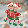 Custom Photo Funny Acrylic Ornament - Personalized Anniversary Christmas Wedding Gifts For Husband And Wife, Him And Her - Love Hanging With You
