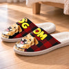 Custom Photo Flat Scuff Slippers - Personalized Christmas Birthday Gifts For Dog Cat Lovers, Dog Dad And Mom, Cat Owners - Fur Mom Forever