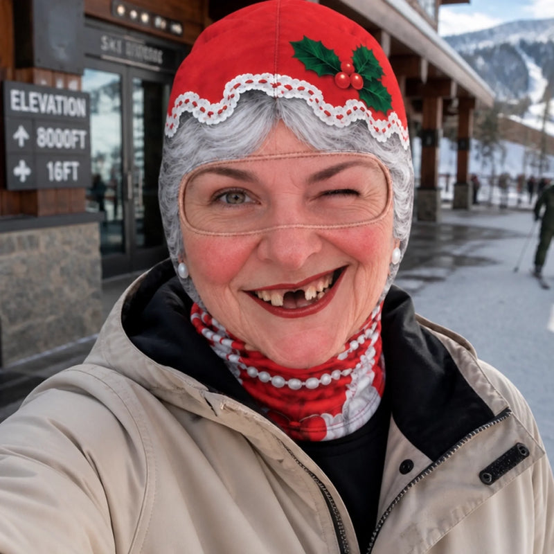 Custom Funny Ski Mask - Personalized Christmas Birthday Gifts For Ski Lovers - Cold Snow Warm Happy Hearts