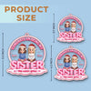 Custom Acrylic Ornament - Personalized Best Friend Christmas Birthday Gifts For Women, Besties, Sisters, BFF - Congrats On Haing Me