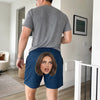 Custom Photo Casual Shorts - Personalized Birthday Gifts For Husband, Son, Grandson, Brother, Grandpa, Dad, Yourself - All Eyes On Me