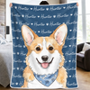 Custom Dog Photo Portrait Gifts - Personalized Blanket