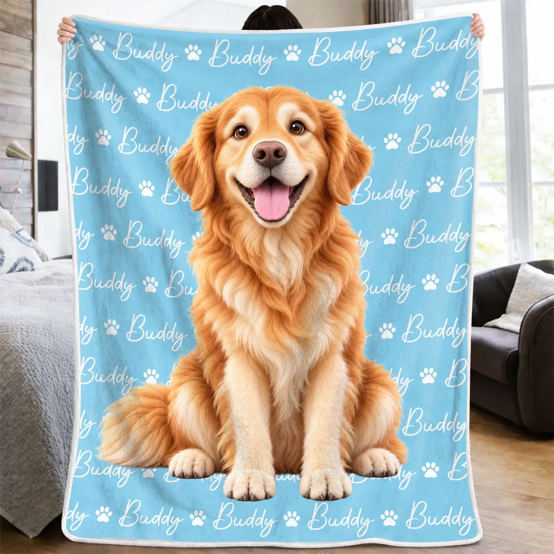 Custom Dog Photo Gifts For Dog Lovers - Personalized Blanket