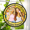 Custom Photo Friendship Gifts - Personalized Stained Glass Window Hanging Suncatcher