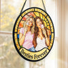 Custom Photo Friendship Gifts - Personalized Stained Glass Window Hanging Suncatcher