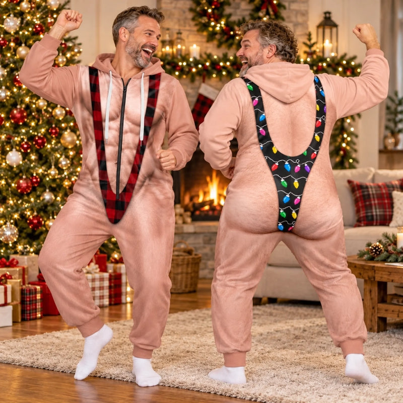 Custom Funny Christmas Gifts - Personalized Adult Onesie