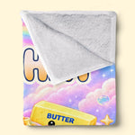 Custom Name Squishy Rainbow Gifts for Kids - Personalized Blanket