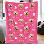 Custom Pet Photo Portrait Gifts For Pet Lovers - Personalized Blanket