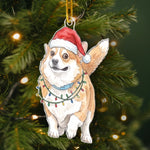 Custom Photo Festive Pet Christmas Gifts - Personalized Acrylic Ornament