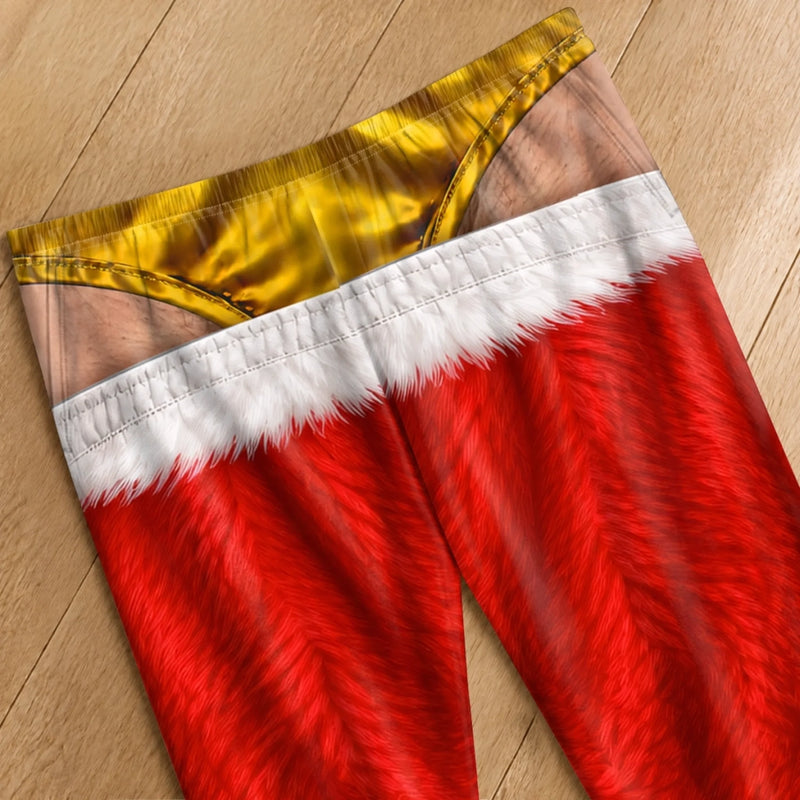 Custom Santa Style Christmas Pajama Pants - Personalized Men's Pajama Pants