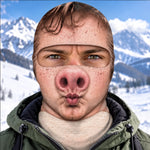 Custom Funny Face Gifts for Skiers - Personalized Ski Mask