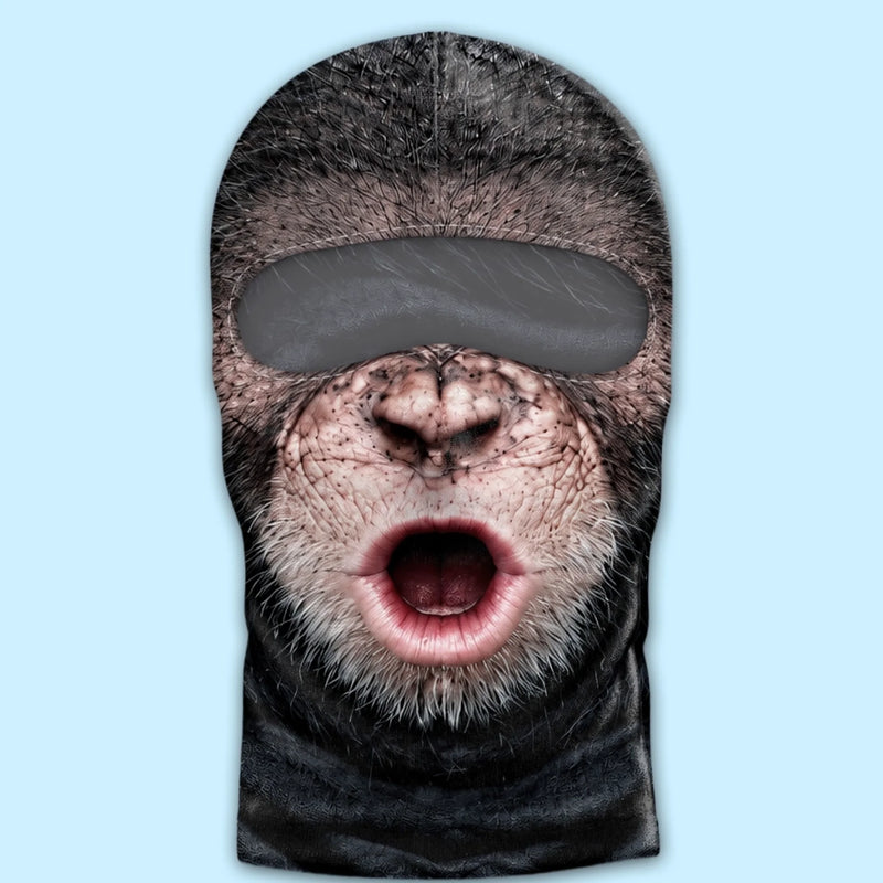 Custom Funny Monkey Skiing Gifts - Personalized Ski Mask