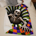 Custom Halloween Skeleton Gifts - Personalized Blanket