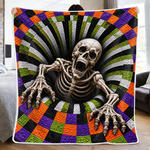 Custom Halloween Skeleton Gifts - Personalized Blanket