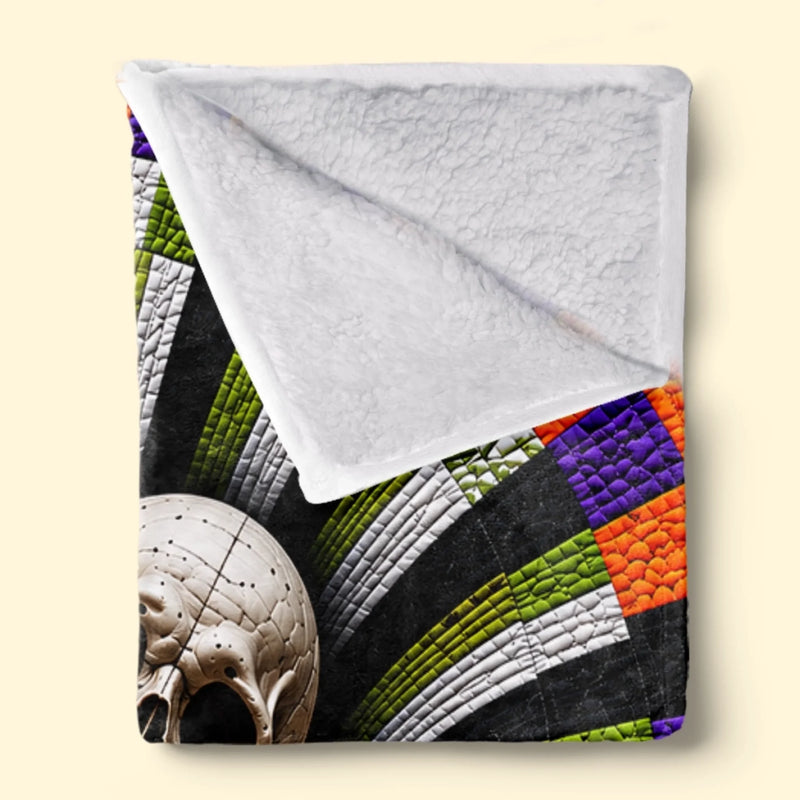 Custom Halloween Skeleton Gifts - Personalized Blanket