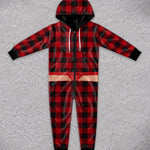 Custom Funny Christmas Buffalo Plaid Gifts - Personalized Adult Onesie