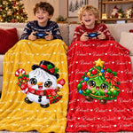 Custom Dumpling Squishy Christmas Characters Kids Gifts - Personalized Blanket