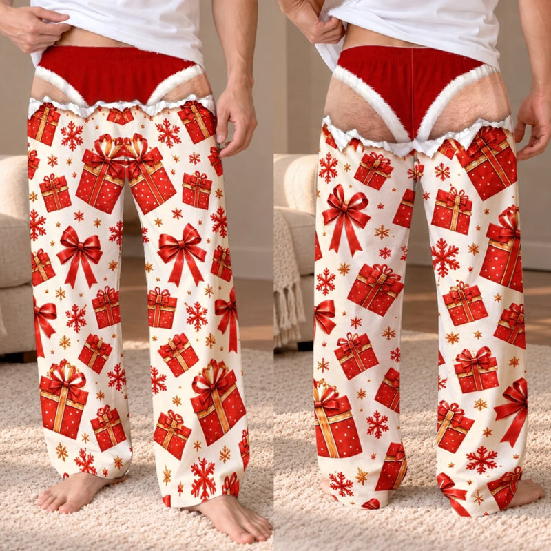 Custom Funny Christmas Gift Reveal Pajamas For Men - Personalized Pajama Pants