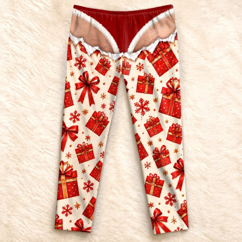 Custom Funny Christmas Gift Reveal Pajamas For Men - Personalized Pajama Pants
