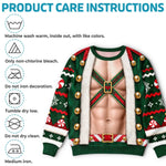 Custom His and Hers Holiday Outfit Christmas Gifts for Couples - Personalized Ugly Sweatshirt