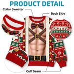 Custom Festive Elf Costume Christmas Gifts - Personalized Ugly Sweatshirt