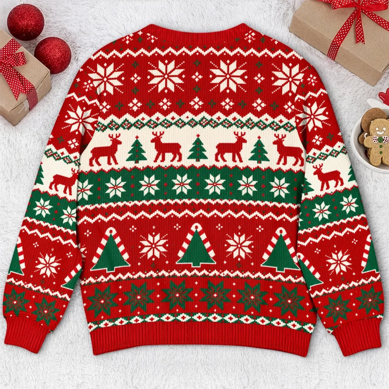 Custom Festive Elf Costume Christmas Gifts - Personalized Ugly Sweatshirt