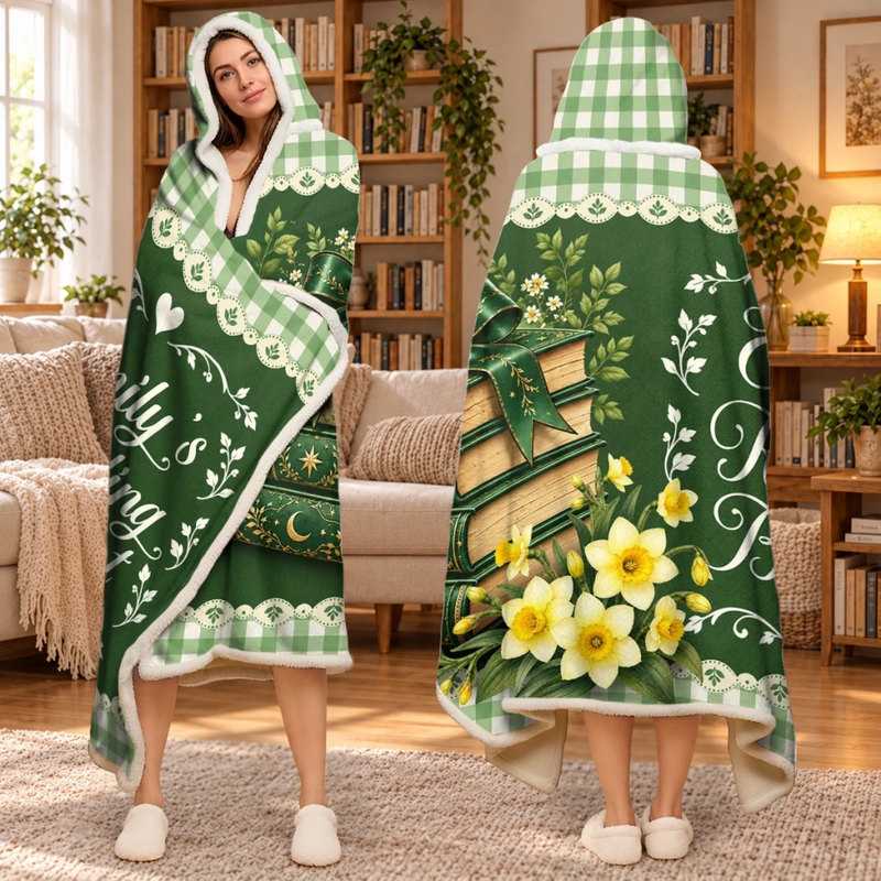 Custom Reading Gifts For Book Lovers, Bookworms, Readers - Personalized Snuggle Blanket