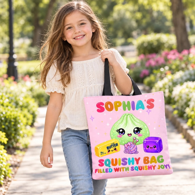 Custom Dumpling Squishy Bag Kids Gifts - Personalized All-Over Print Tote Bag