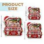 Custom Christmas Fishing Tackle Box Gifts - Personalized Acrylic Ornament