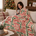 Custom Name Christmas Gifts - Personalized Blanket