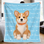 Custom Photo Crochet Doll Pet Gifts For Dog And Cat Lovers - Personalized Blanket