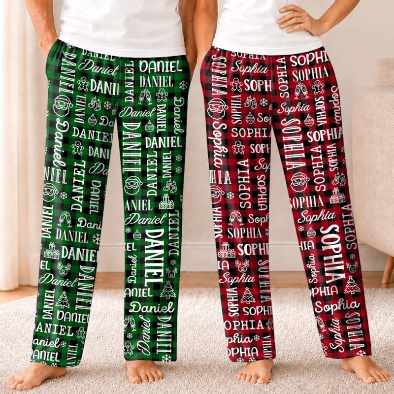 Custom Christmas Name Family Gifts - Personalized Pajamas