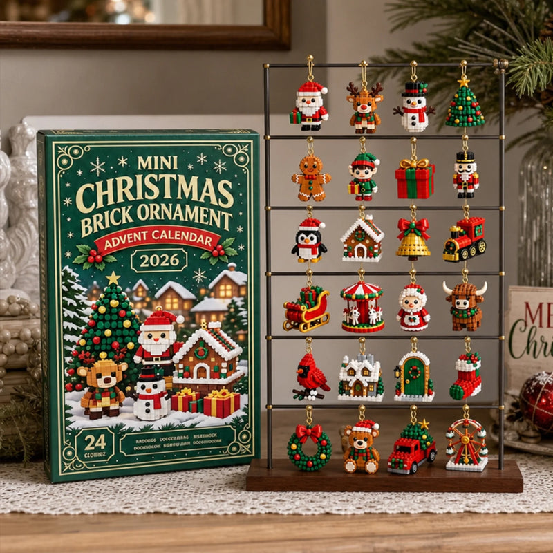 Christmas Building Toy Kids Gifts - Brick Ornament Advent Calendar