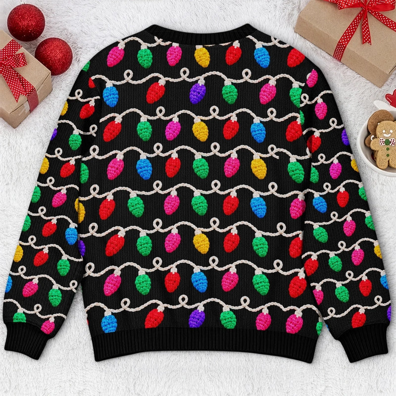 Custom Photo Crochet Pet Christmas Gifts For Dog And Cat Lovers - Personalized Ugly Sweatshirt