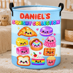 Custom Squishy Collection Gifts for Kids - Personalized Laundry Basket