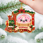 Custom The Year Of Squishy Hunting Christmas Train - Personalized Acrylic Ornament