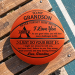 Custom Never Forget How Much I Love You Gifts For Son, Grandson - Personalized Basketball
