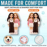 Custom Photo Bestie Friendship Gifts - Personalized Shaped Pillow