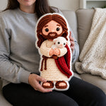 Custom Jesus and Lamb Decor - Personalized Shaped Pillow