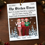 Custom Funny Christmas Friendship Gifts - Personalized Acrylic Ornament