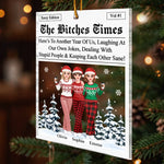 Custom Funny Christmas Friendship Gifts - Personalized Acrylic Ornament