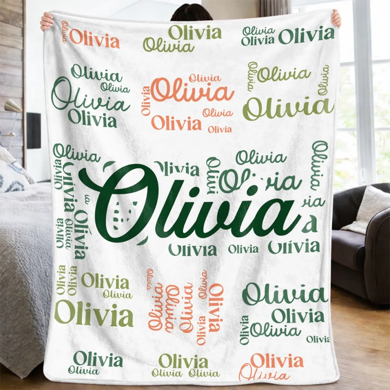 Custom Name Gifts for Kids - Personalized Blanket