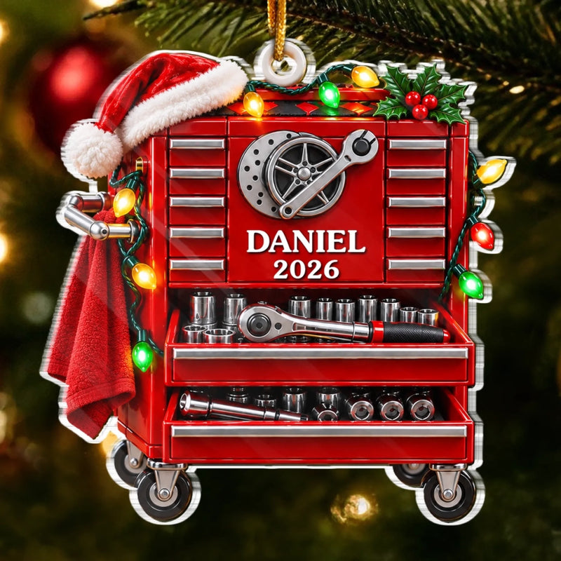 Custom Mechanic Christmas Gifts - Personalized Acrylic Ornament