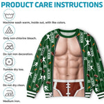 Custom American Football Player Gifts - Personalized Ugly Sweatshirt