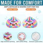 Custom Name Rainbow Kawaii Gifts for Kids - Personalized Shaped Pillow