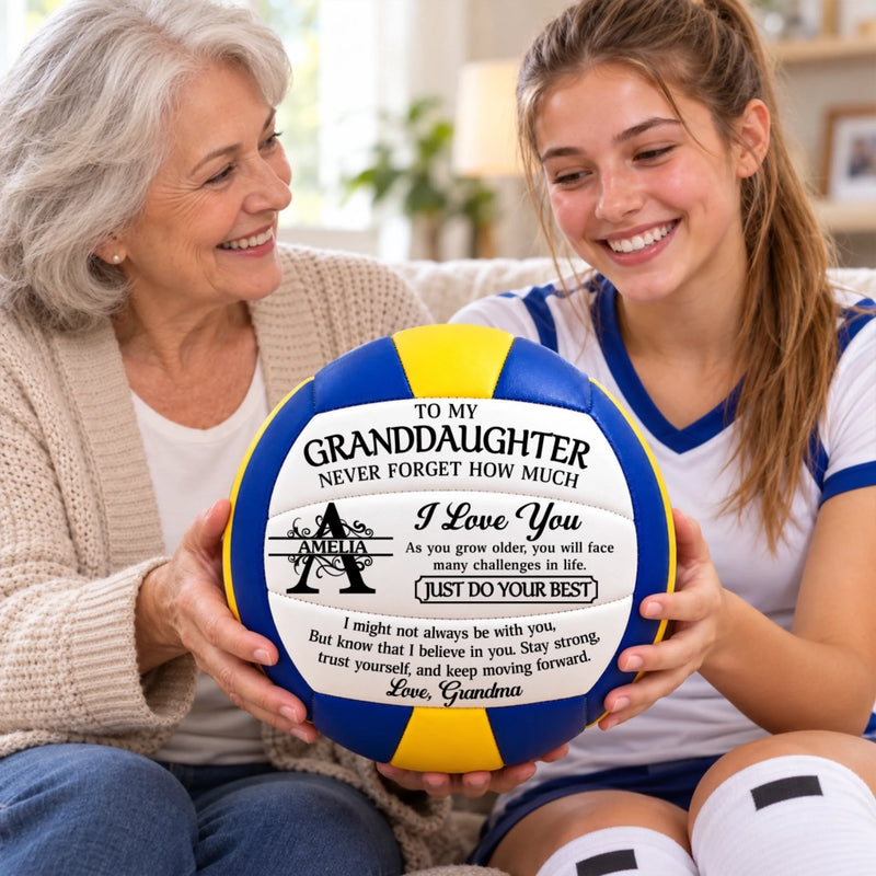 Custom Name Volleyball Gifts For Daughter, Granddaughter, Son, Grandson  - Personalized Volleyball