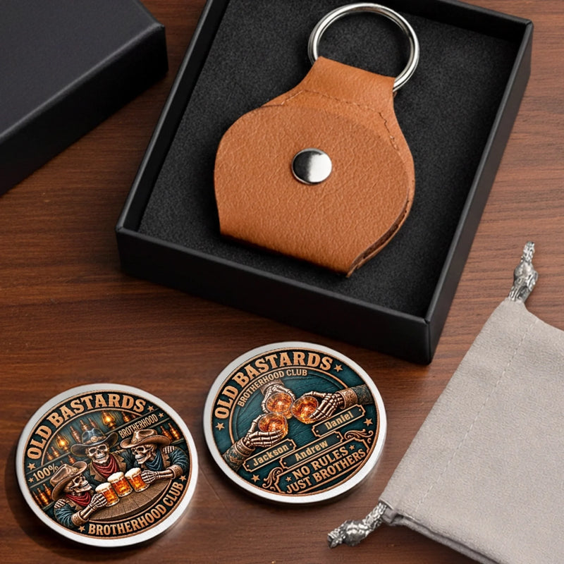 Custom Name Brotherhood Club Gifts for Brothers - Personalized Pocket Hug