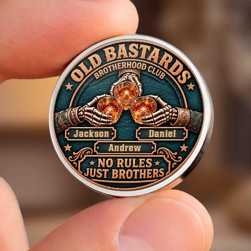 Custom Name Brotherhood Club Gifts for Brothers - Personalized Pocket Hug