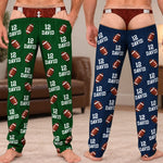 Custom Name Number Football Gifts For Men - Personalized Pajama Pants