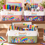 Custom Name Kids Art and Craft Gifts - Personalized Storage Basket
